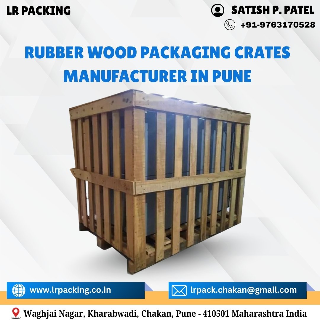 Rubber Wood Packaging Crates
